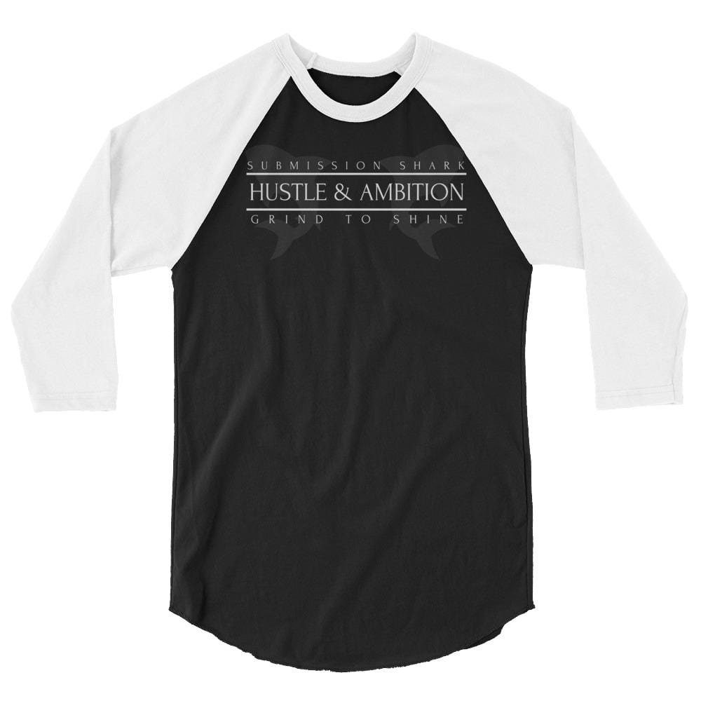 jiu jitsu gear BJJ apparel Hustle & Ambition ~ 3/4 sleeve raglan shirt