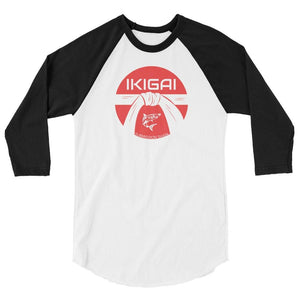 jiu jitsu gear BJJ apparel IKIGAI ~ 3/4 sleeve raglan shirt