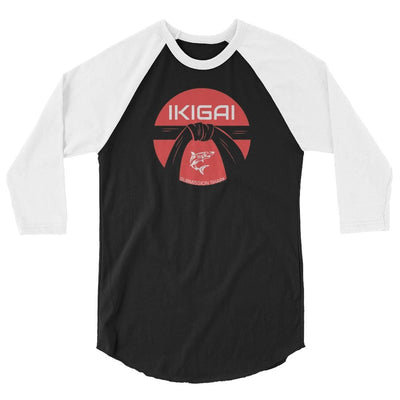 jiu jitsu gear BJJ apparel IKIGAI ~ 3/4 sleeve raglan shirt
