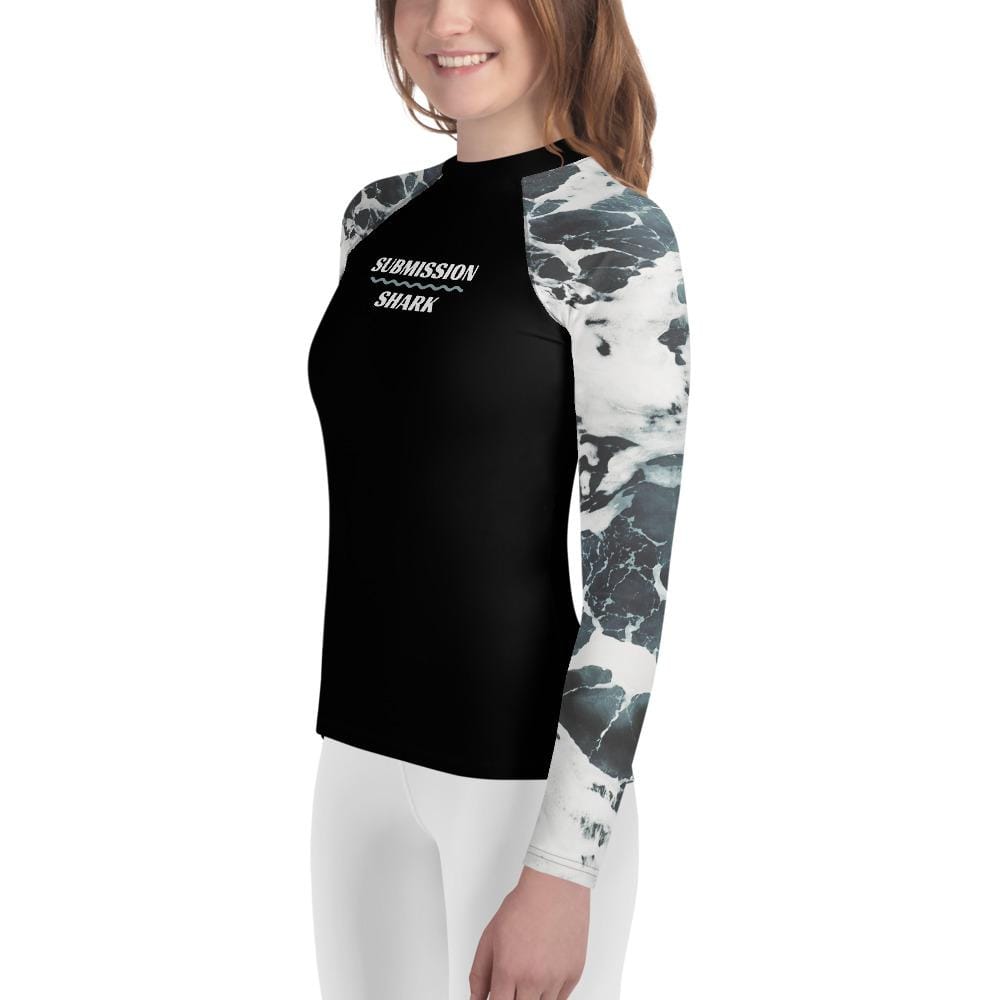 jiu jitsu gear BJJ apparel Ivory Oceans ~ Youth Rash Guard