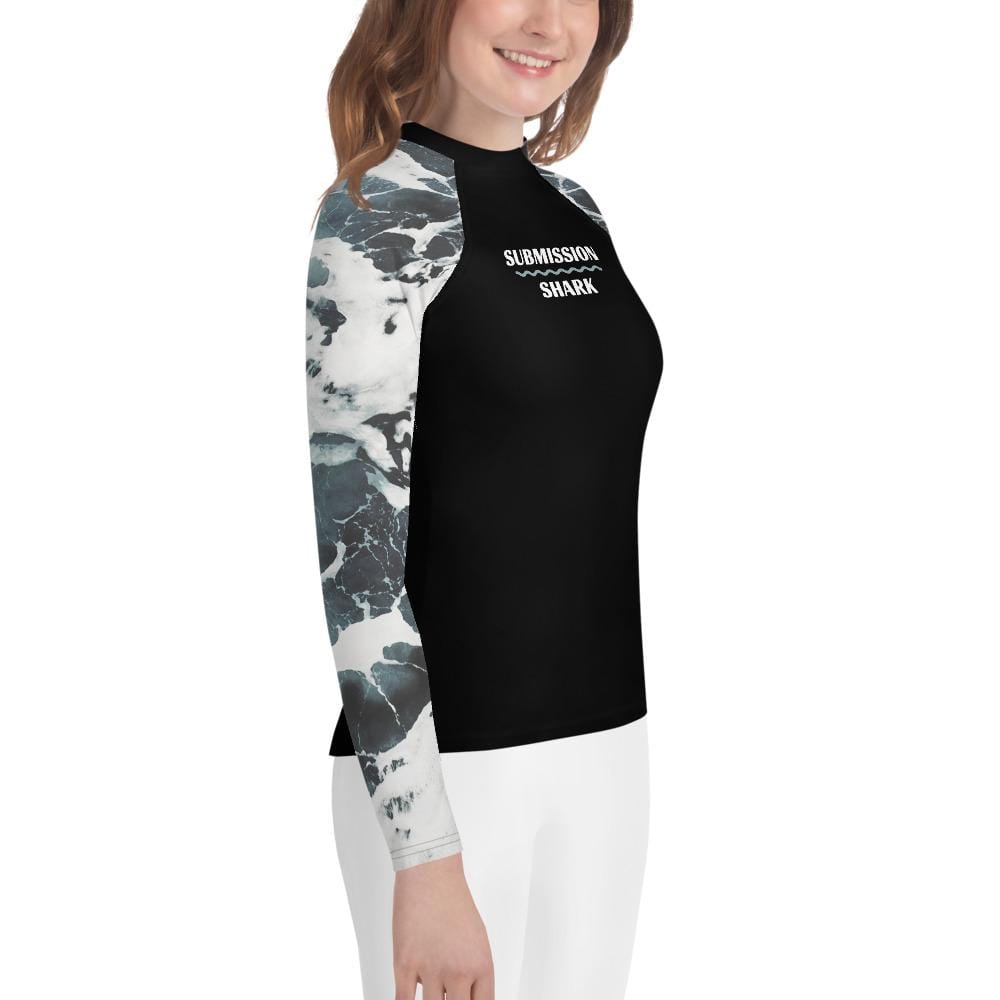 jiu jitsu gear BJJ apparel Ivory Oceans ~ Youth Rash Guard