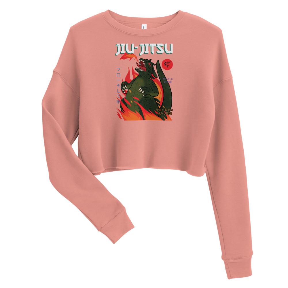 jiu jitsu gear BJJ apparel Jiu-Jitsu Kaiju ~ Crop Sweatshirt