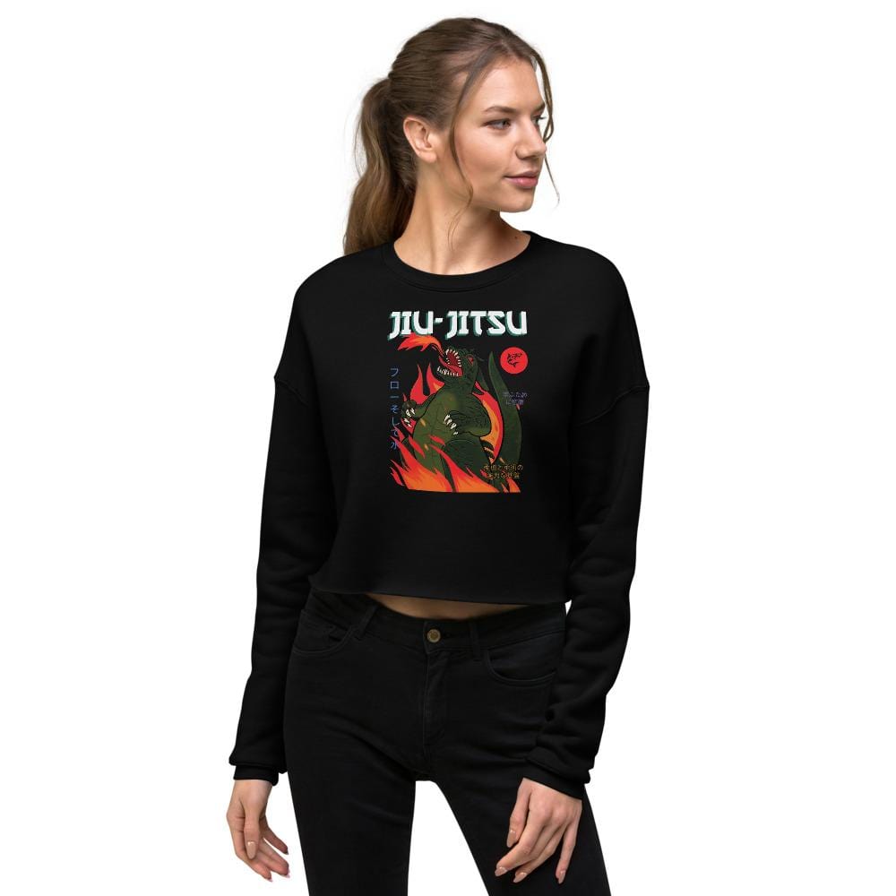 jiu jitsu gear BJJ apparel Jiu-Jitsu Kaiju ~ Crop Sweatshirt