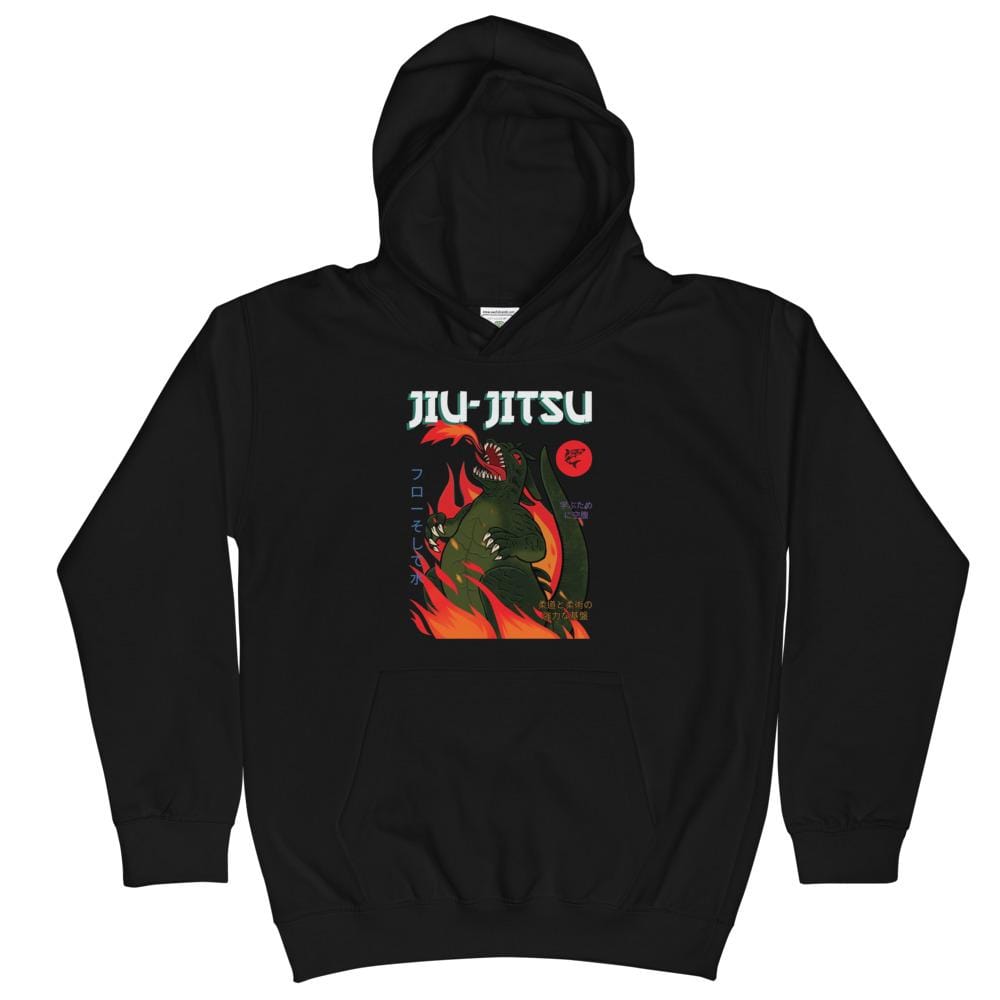 jiu jitsu gear BJJ apparel Jiu-Jitsu Kaiju ~ Kids Hoodie