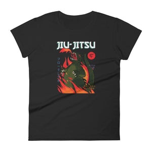 jiu jitsu gear BJJ apparel Jiu-Jitsu Kaiju ~  Women's Fashion Fit Tee