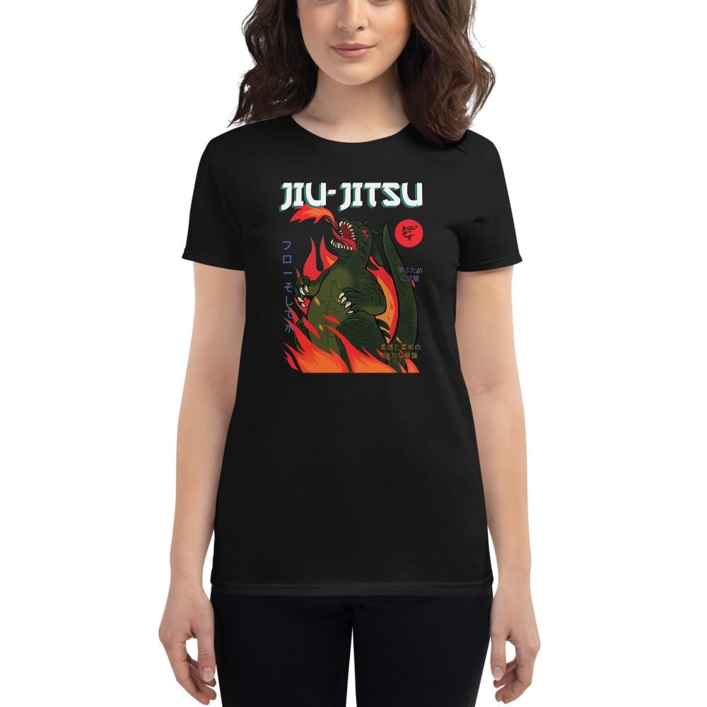 jiu jitsu gear BJJ apparel Jiu-Jitsu Kaiju ~  Women's Fashion Fit Tee