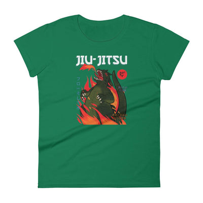 jiu jitsu gear BJJ apparel Jiu-Jitsu Kaiju ~  Women's Fashion Fit Tee