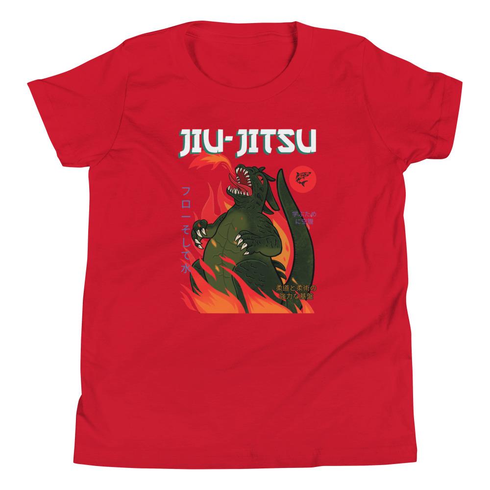 jiu jitsu gear BJJ apparel Jiu-Jitsu Kaiju ~ Youth T-Shirt