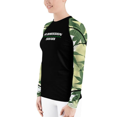 jiu jitsu gear BJJ apparel Legalize Leaf ~ Women's Rash Guard