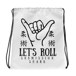 jiu jitsu gear BJJ apparel Let's Roll | Drawstring bag | Submission Shark