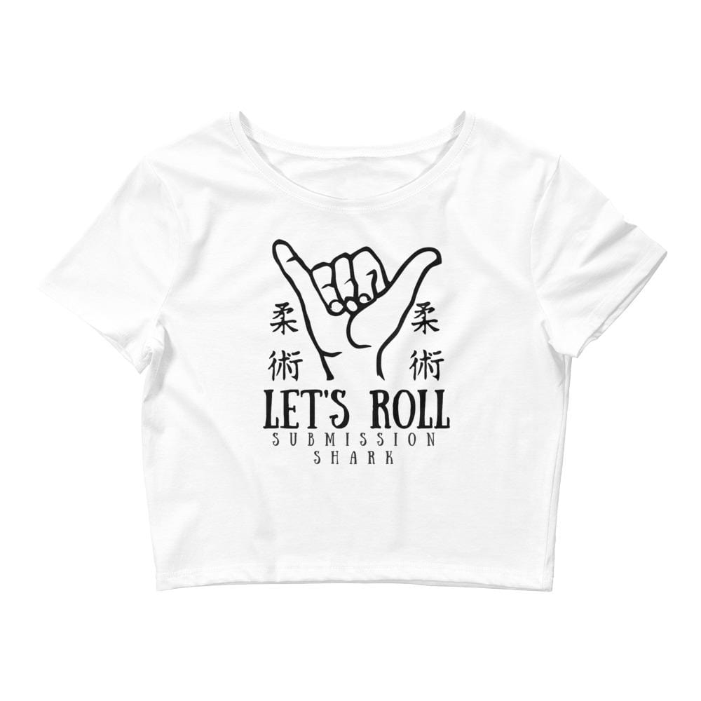 jiu jitsu gear BJJ apparel Let's Roll ~ Women’s Crop Tee