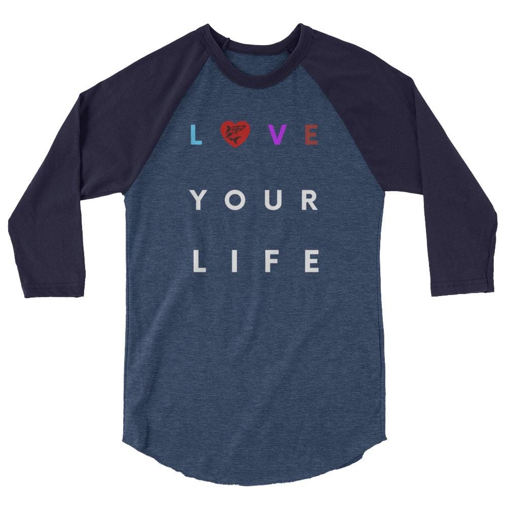 jiu jitsu gear BJJ apparel Love Your Life ~ 3/4 sleeve raglan shirt