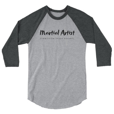jiu jitsu gear BJJ apparel Martial Artist ~ 3/4 sleeve raglan shirt