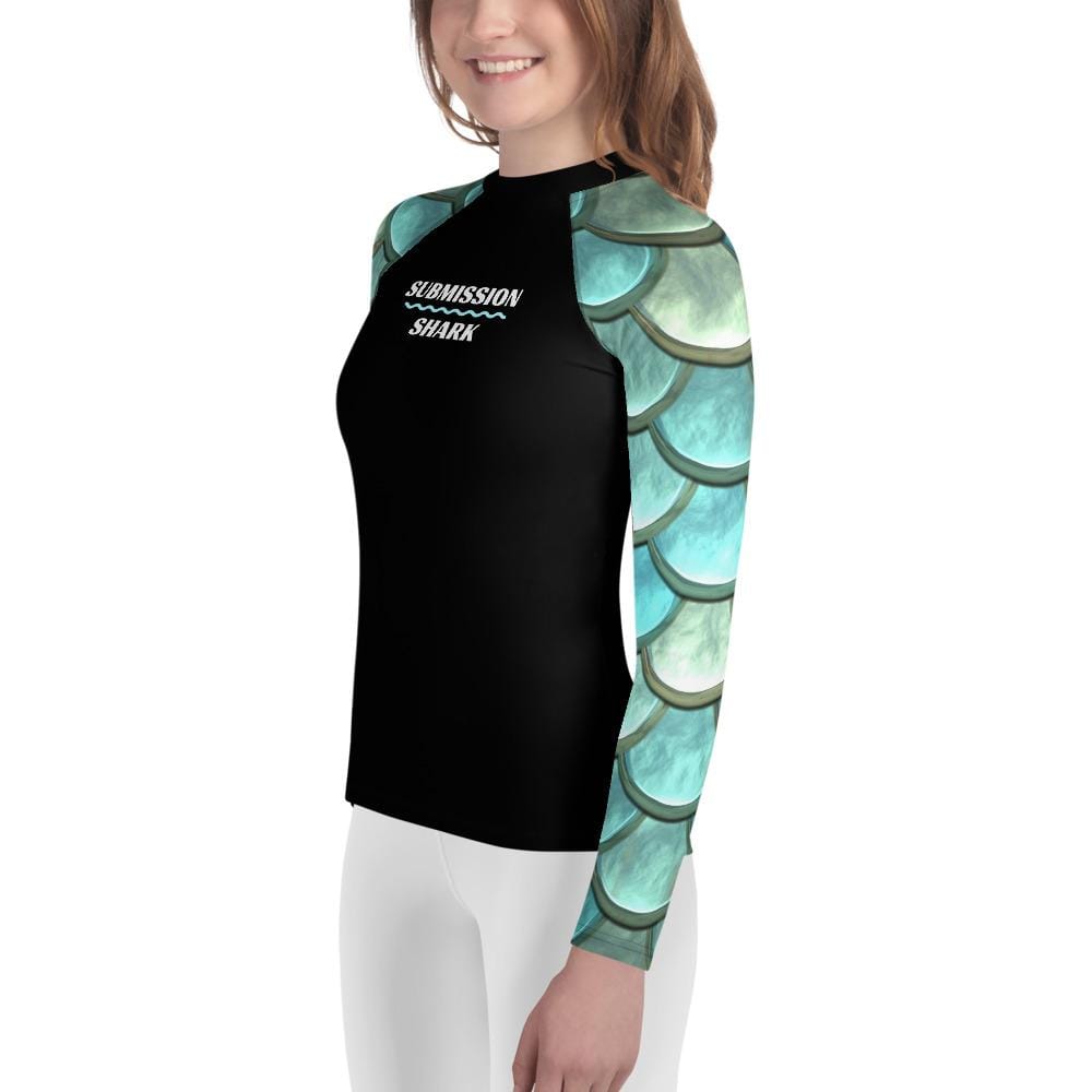 jiu jitsu gear BJJ apparel Mermaid Maiden ~ Youth Rash Guard