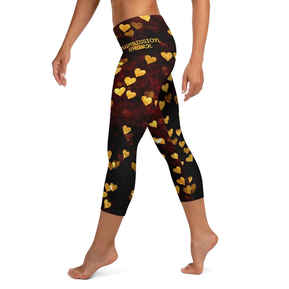 jiu jitsu gear BJJ apparel Night Hearts ~ Capri Leggings