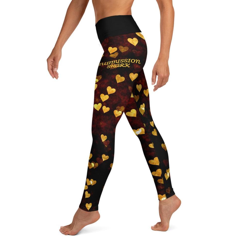 jiu jitsu gear BJJ apparel Night Hearts ~ High Waist Leggings