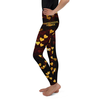 jiu jitsu gear BJJ apparel Night Hearts ~ Youth Leggings