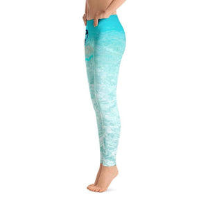 jiu jitsu gear BJJ apparel Ocean Paradise Leggings | Submission Shark