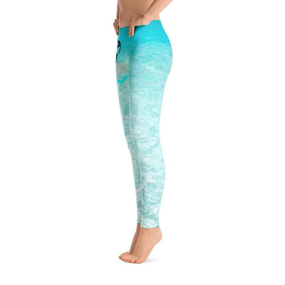 jiu jitsu gear BJJ apparel Ocean Paradise Leggings | Submission Shark