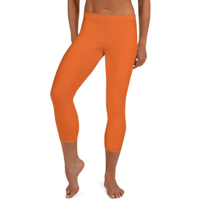 jiu jitsu gear BJJ apparel Orange SS Premium Standard ~ Capri Leggings