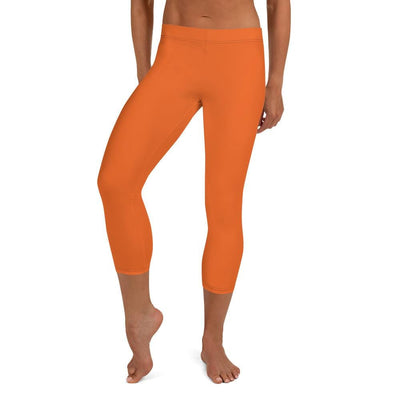 jiu jitsu gear BJJ apparel Orange SS Premium Standard ~ Capri Leggings