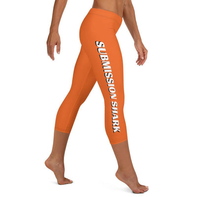 jiu jitsu gear BJJ apparel Orange SS Premium Standard ~ Capri Leggings
