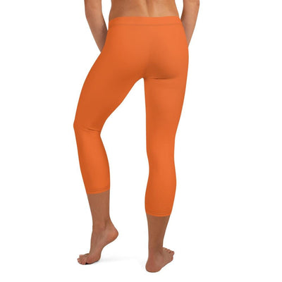 jiu jitsu gear BJJ apparel Orange SS Premium Standard ~ Capri Leggings