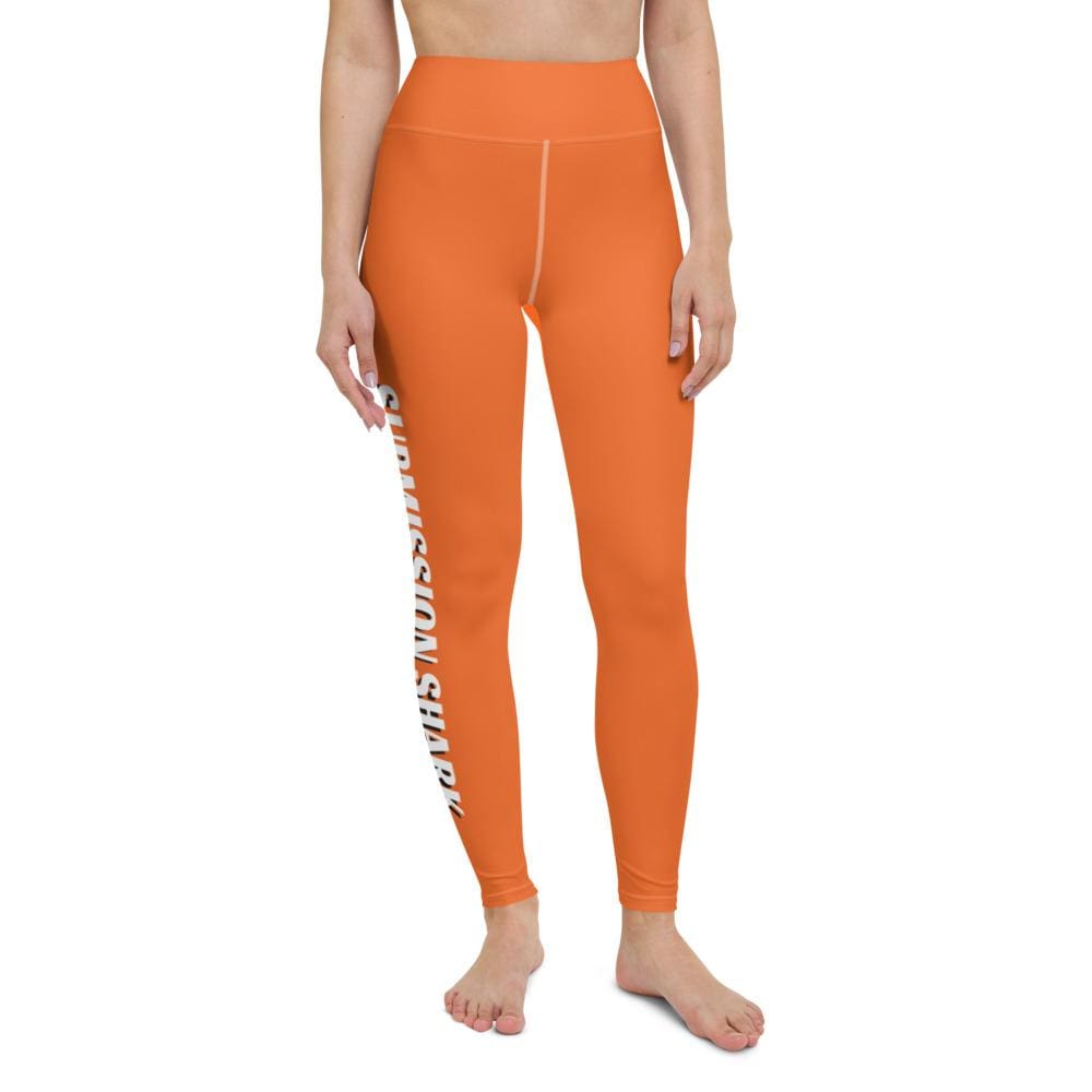 jiu jitsu gear BJJ apparel Orange SS Premium Standard ~ High-Waist Leggings
