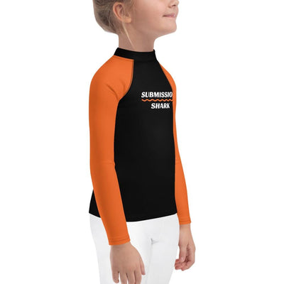 jiu jitsu gear BJJ apparel Orange SS Premium Standard ~ Kid's Rash Guard