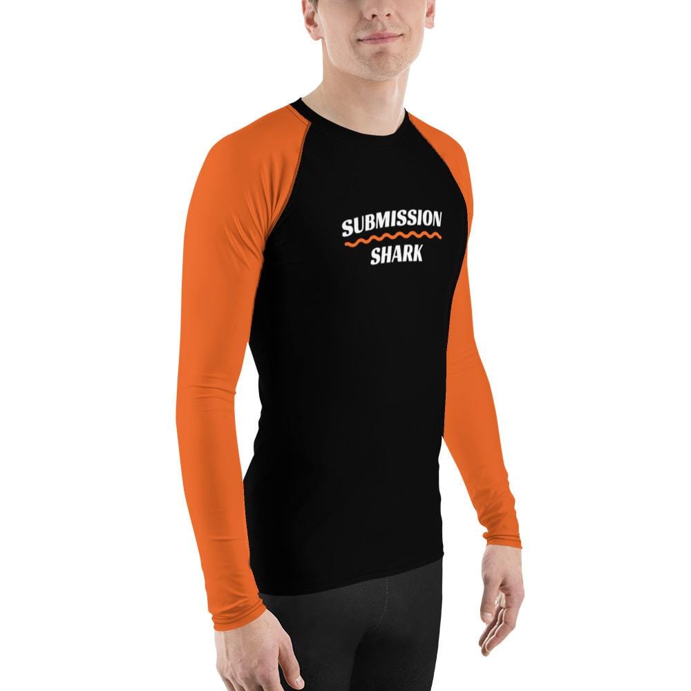 jiu jitsu gear BJJ apparel Orange SS Premium Standard ~ Men's BJJ Rash Guard