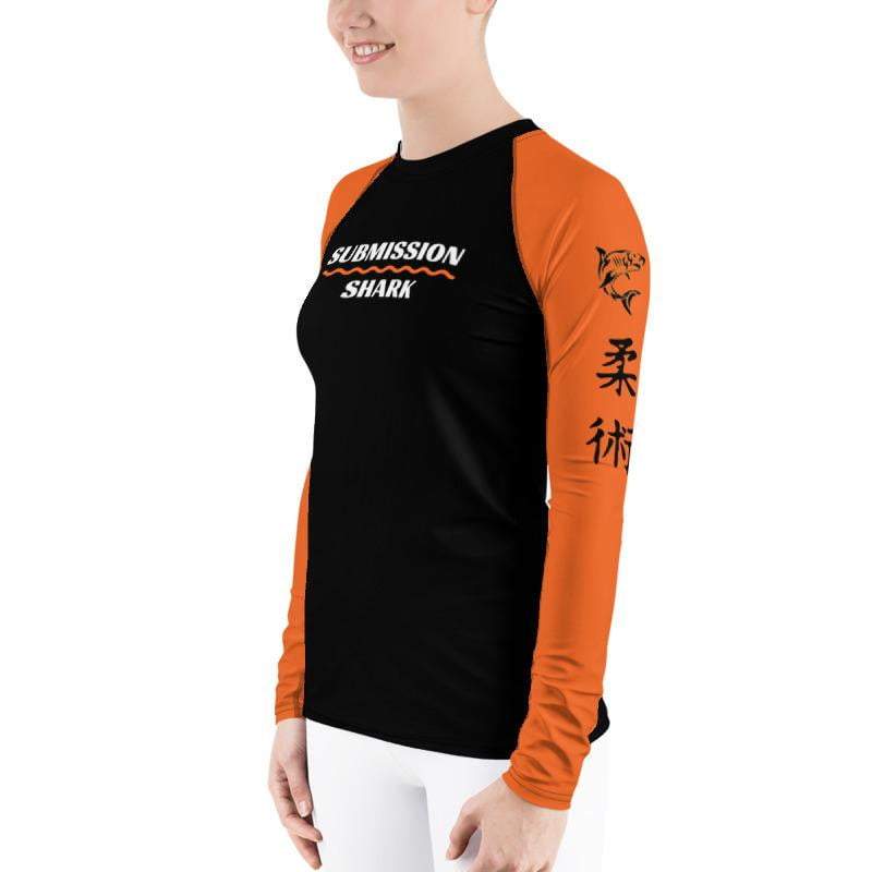 jiu jitsu gear BJJ apparel Orange SS Premium Standard ~ Women's Rash Guard