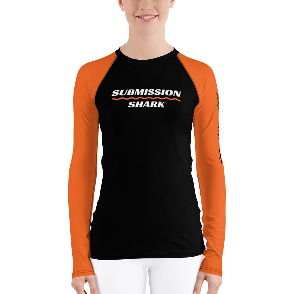 jiu jitsu gear BJJ apparel Orange SS Premium Standard ~ Women's Rash Guard