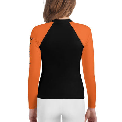 jiu jitsu gear BJJ apparel Orange SS Premium Standard ~ Youth Rash Guard