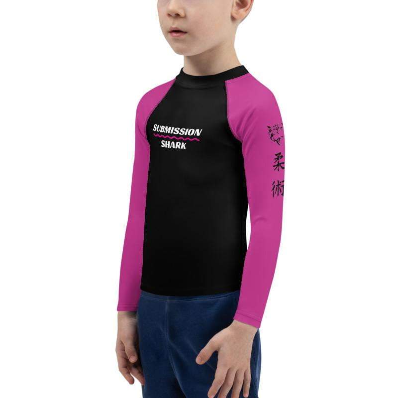 Pink Emblem Rashguard Set Shop Kids BJJ Rash Guard (Pink SS Premium Standard) – Submission Shark