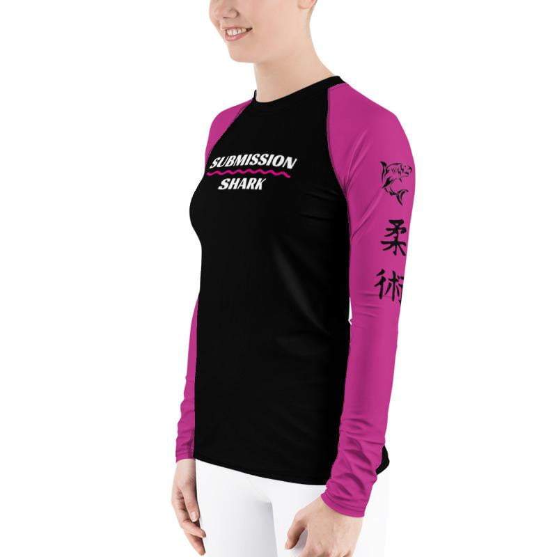 jiu jitsu gear BJJ apparel Pink SS Premium Standard ~ Women's Rash Guard