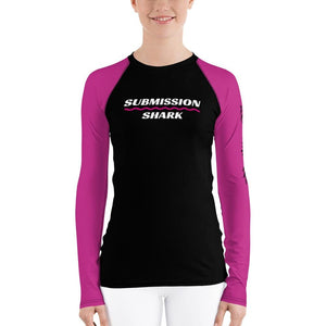 jiu jitsu gear BJJ apparel Pink SS Premium Standard ~ Women's Rash Guard