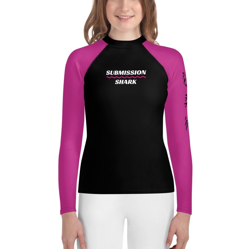 Youth BJJ Rash Guard (Pink SS Premium Standard) - Shop Jiu Jitsu Gear ...