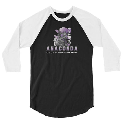 jiu jitsu gear BJJ apparel Professor Anaconda Choke ~ 3/4 sleeve raglan shirt