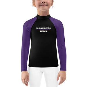 jiu jitsu gear BJJ apparel Purple SS Premium Standard ~ Kid's Rash Guard