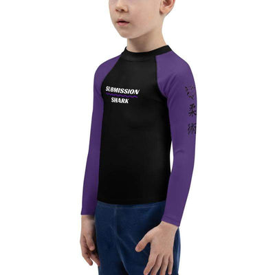 jiu jitsu gear BJJ apparel Purple SS Premium Standard ~ Kid's Rash Guard