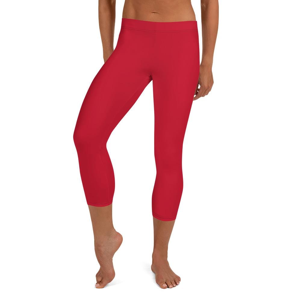 jiu jitsu gear BJJ apparel Red SS Premium Standard ~ Capri Leggings
