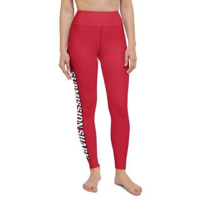 jiu jitsu gear BJJ apparel Red SS Premium Standard ~ High-Waist Leggings