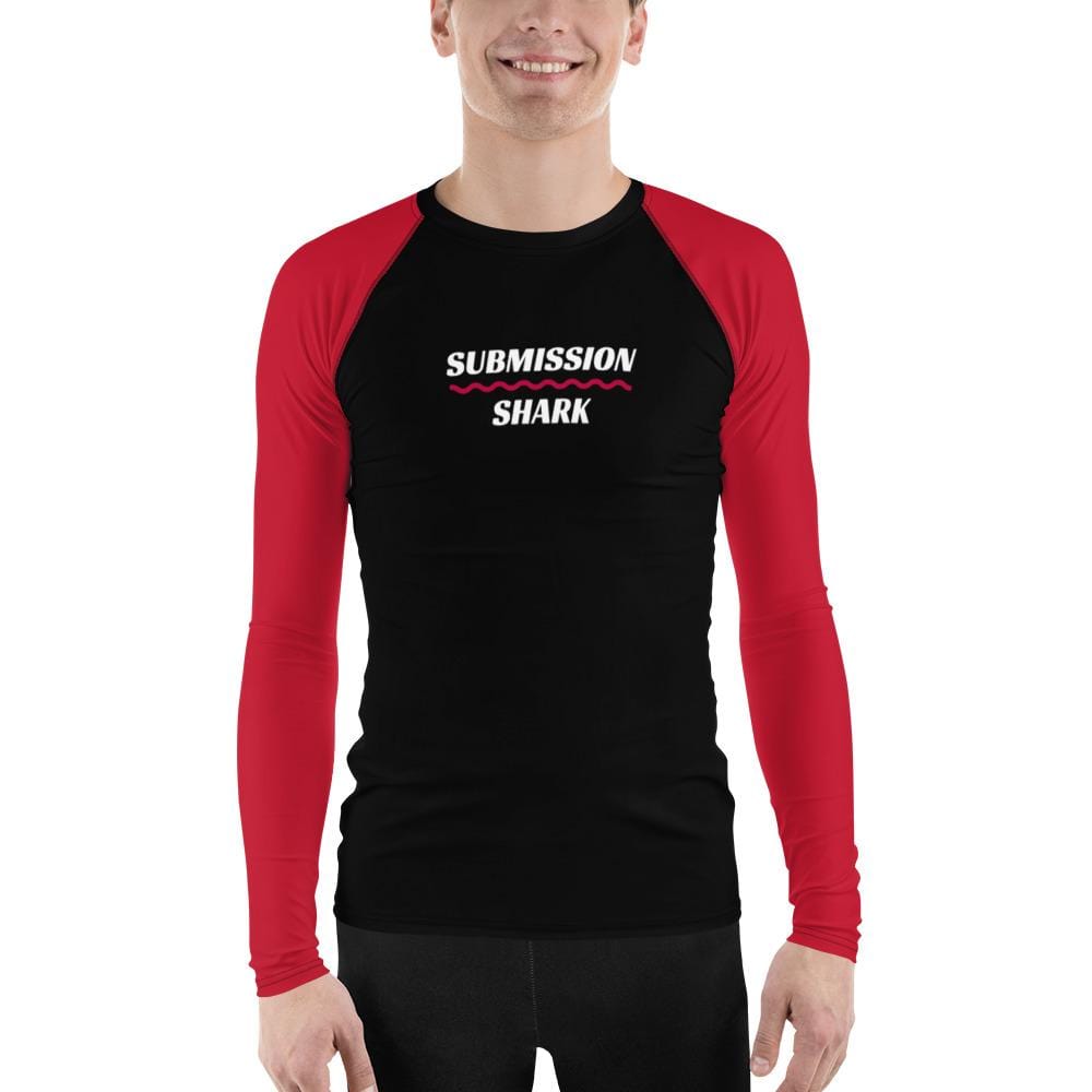 jiu jitsu gear BJJ apparel Red SS Premium Standard ~ Men's BJJ Rash Guard