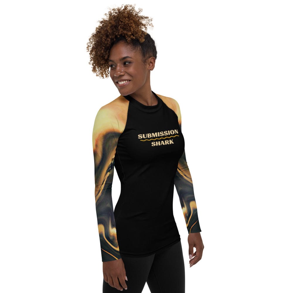 jiu jitsu gear BJJ apparel Relentless Hooks ~ Women's Rash Guard