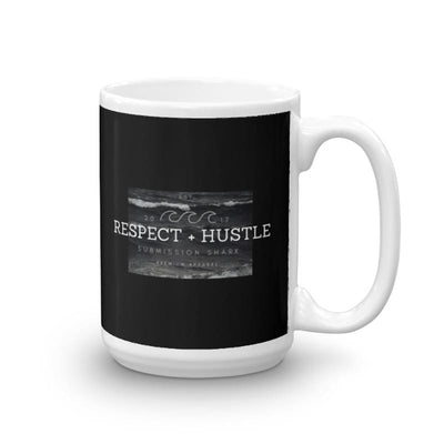 jiu jitsu gear BJJ apparel Respect + Hustle Mug | Submission Shark