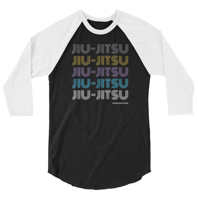 jiu jitsu gear BJJ apparel Retro Jiu-Jitsu ~ 3/4 sleeve raglan shirt