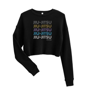 jiu jitsu gear BJJ apparel Retro Jiu-Jitsu ~ Crop Sweatshirt