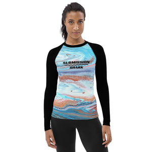 jiu jitsu gear BJJ apparel Saudade Sensation ~ Women's Rash Guard