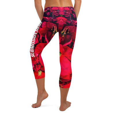 jiu jitsu gear BJJ apparel Scarlet Gardens ~ Capri Leggings