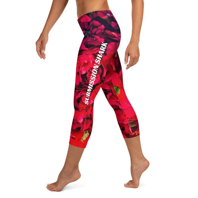 jiu jitsu gear BJJ apparel Scarlet Gardens ~ Capri Leggings